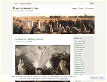 Tablet Screenshot of hallowedground.wordpress.com