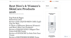 Desktop Screenshot of bestmensskincare.wordpress.com