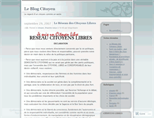 Tablet Screenshot of blogcitoyen.wordpress.com