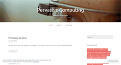 Desktop Screenshot of pervasivity.wordpress.com