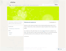 Tablet Screenshot of eloisepasteur.wordpress.com