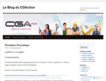 Tablet Screenshot of cgaction.wordpress.com