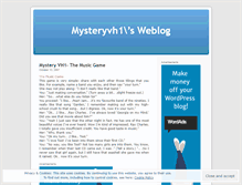 Tablet Screenshot of mysteryvh1.wordpress.com