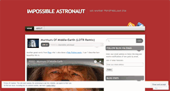 Desktop Screenshot of impossibleastronaut.wordpress.com