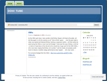 Tablet Screenshot of dohtube.wordpress.com
