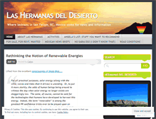 Tablet Screenshot of hermanasdeldesierto.wordpress.com