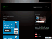 Tablet Screenshot of byhorror.wordpress.com