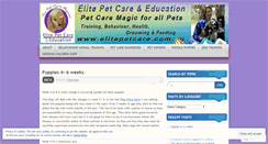 Desktop Screenshot of elitepetcareeducation.wordpress.com