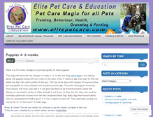 Tablet Screenshot of elitepetcareeducation.wordpress.com