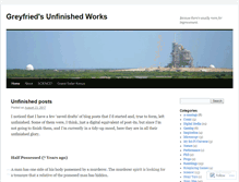 Tablet Screenshot of greyfried.wordpress.com