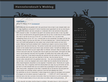 Tablet Screenshot of hannelorekeuh.wordpress.com