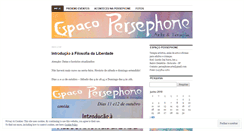 Desktop Screenshot of espacopersephone.wordpress.com