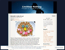 Tablet Screenshot of limitlessnothing.wordpress.com