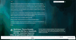 Desktop Screenshot of islasmalvinas.wordpress.com