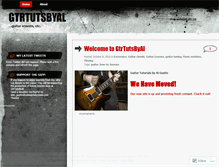 Tablet Screenshot of gtrtutsbyal.wordpress.com