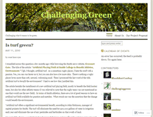 Tablet Screenshot of challenginggreen.wordpress.com