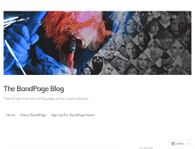 Tablet Screenshot of bandpage.wordpress.com