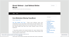 Desktop Screenshot of grosirselimutmurah.wordpress.com