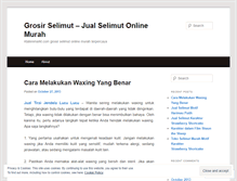 Tablet Screenshot of grosirselimutmurah.wordpress.com