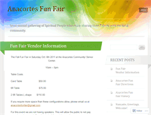 Tablet Screenshot of anacortesfunfair.wordpress.com