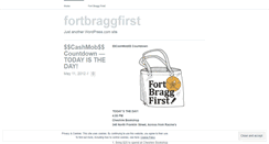 Desktop Screenshot of fortbraggfirst.wordpress.com