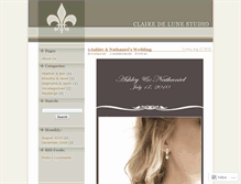 Tablet Screenshot of clairedelunestudio.wordpress.com