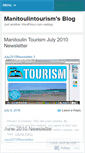 Mobile Screenshot of manitoulintourism.wordpress.com