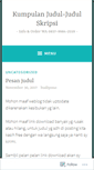 Mobile Screenshot of bankjudul.wordpress.com