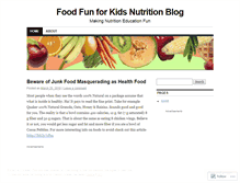 Tablet Screenshot of foodfun4.wordpress.com