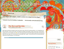Tablet Screenshot of butterfliesandrottweilers.wordpress.com