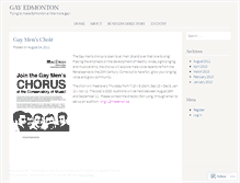 Tablet Screenshot of gayedmonton.wordpress.com