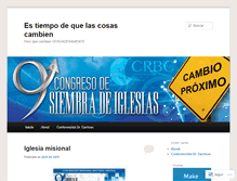 Tablet Screenshot of congresodesiembradeiglesias.wordpress.com