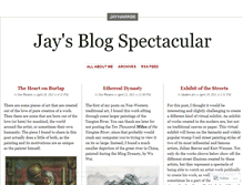 Tablet Screenshot of jaysblogspectacular.wordpress.com