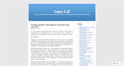 Desktop Screenshot of copacje.wordpress.com