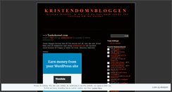 Desktop Screenshot of kristendommen.wordpress.com