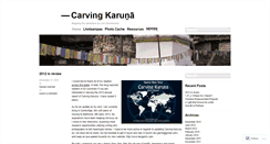 Desktop Screenshot of carvingkaruna.wordpress.com