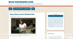 Desktop Screenshot of blogkatakamicom.wordpress.com