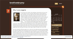 Desktop Screenshot of lovefrombryony.wordpress.com
