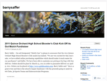 Tablet Screenshot of barrysaffer.wordpress.com