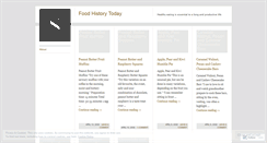 Desktop Screenshot of foodhistorytoday.wordpress.com