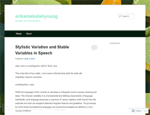 Tablet Screenshot of erikamekalahyoung.wordpress.com