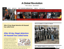 Tablet Screenshot of aglobalrevolution.wordpress.com