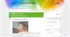 Desktop Screenshot of dkrkaumanbantarangin.wordpress.com