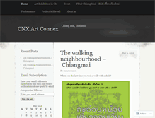 Tablet Screenshot of cnxartconnex.wordpress.com