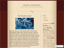 Tablet Screenshot of beingdorothy.wordpress.com
