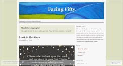 Desktop Screenshot of facingfifty.wordpress.com