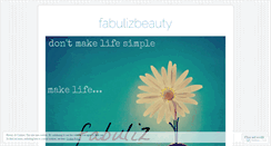 Desktop Screenshot of fabulizbeauty.wordpress.com