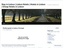 Tablet Screenshot of lisbontourismhostels.wordpress.com