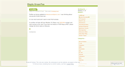 Desktop Screenshot of maplegreantea.wordpress.com