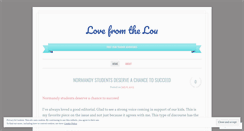 Desktop Screenshot of lovefromthelou.wordpress.com